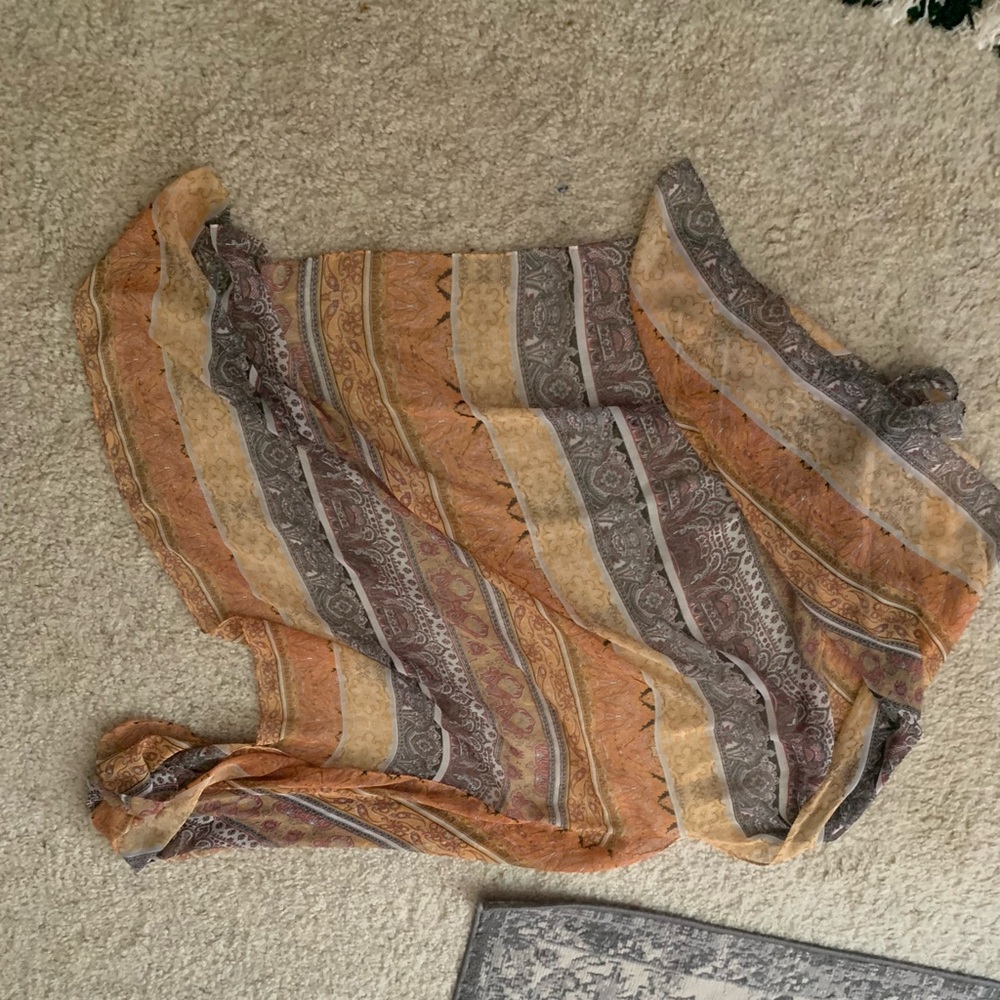 Very thin scarf cardigan